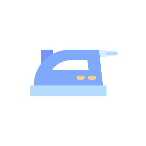 Iron housework iron device icon Iron housework iron device icon