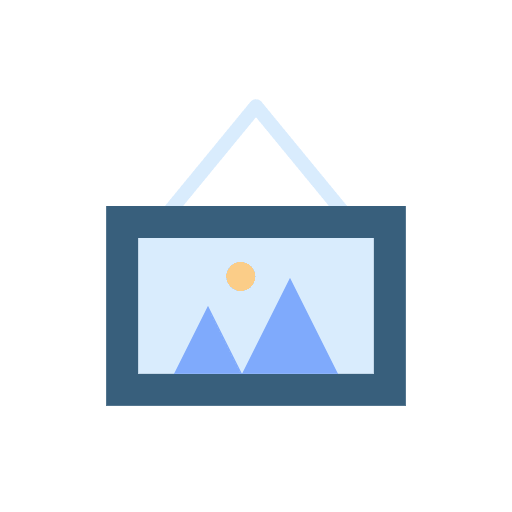 Photo frame landscape art and design photo icon Photo frame landscape art and design photo icon