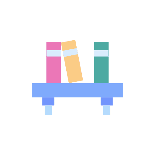 Bookshelf library furniture and household bookshelf icon Bookshelf library furniture and household bookshelf icon