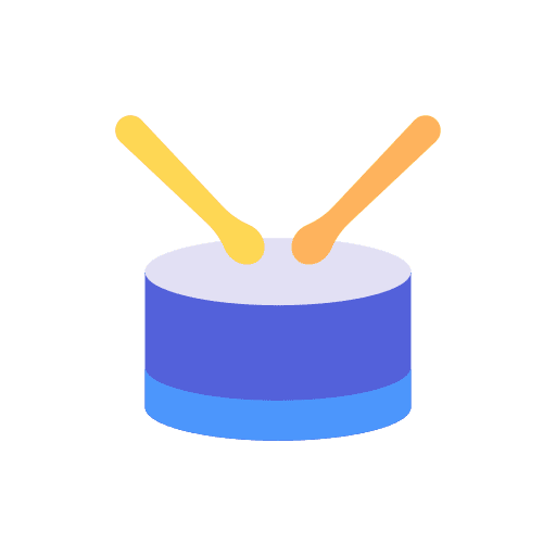 Drum musical instrument drum percussion instrument icon