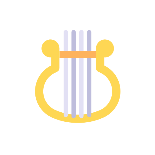 Harp string instrument harps musical instrument icon Harp string instrument harps musical instrument icon