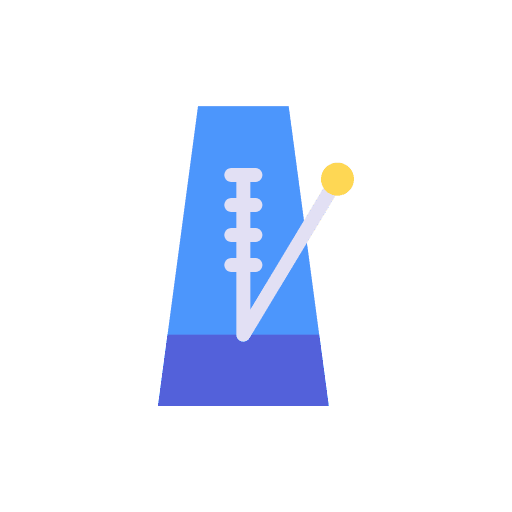 Metronome music rhythm music and multimedia icon Metronome music rhythm music and multimedia icon