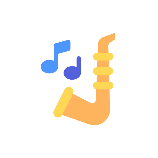 Saxophone wind instrument orchestra musical instrument icon Saxophone wind instrument orchestra musical instrument icon