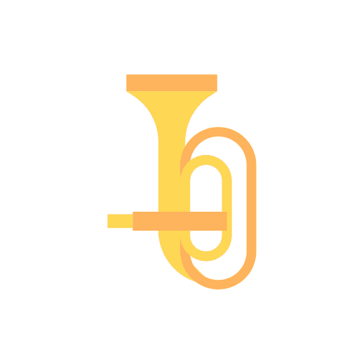 Tuba concert trumpet wind instrument icon Tuba concert trumpet wind instrument icon