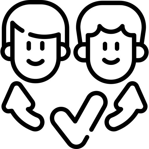 Delegate business and finance delegate arrows icon Delegate business and finance delegate arrows icon