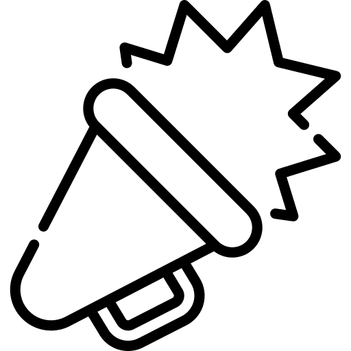 Ad business and finance technology speaker icon Ad business and finance technology speaker icon