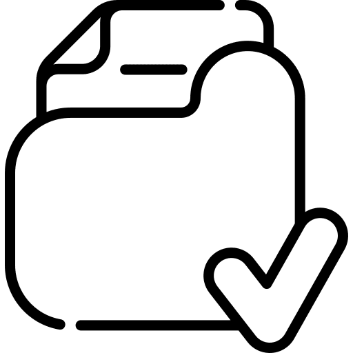 Documents document storage check icon Documents document storage check icon