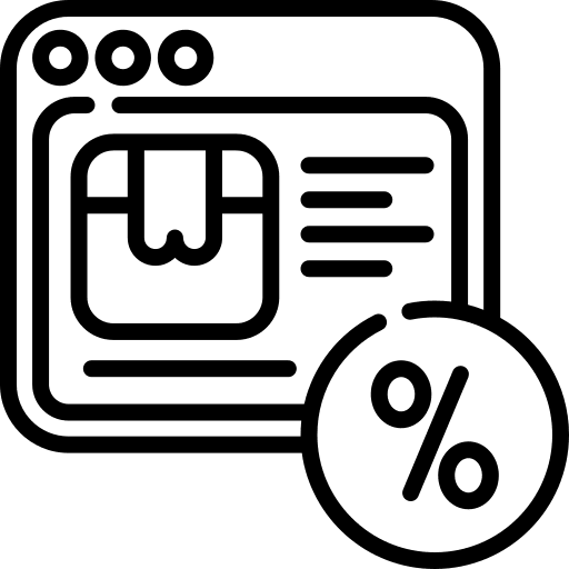 Launch percentage launch product icon Launch percentage launch product icon