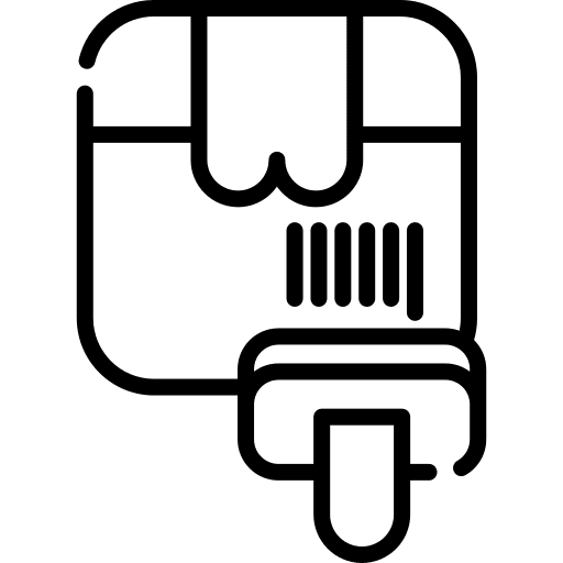 Bar code scan commerce and shopping electronics icon Bar code scan commerce and shopping electronics icon