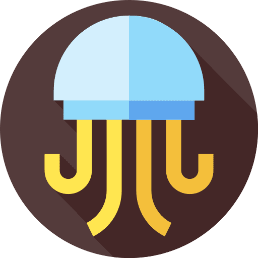 Jellyfish animals animal kingdom sea life icon Jellyfish animals animal kingdom sea life icon