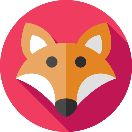 Fox zoo mammal animals icon Fox zoo mammal animals icon