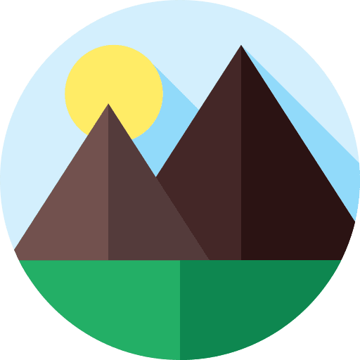 Mountains altitude nature sun icon Mountains altitude nature sun icon