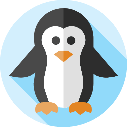 Penguin winter animals wild life icon Penguin winter animals wild life icon
