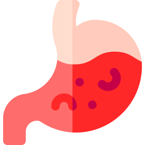 Bleeding healthcare and medical stomach disease icon