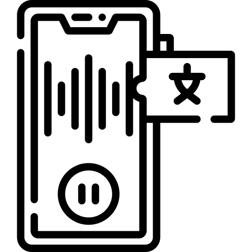 Voice language learning record voice icon Voice language learning record voice icon