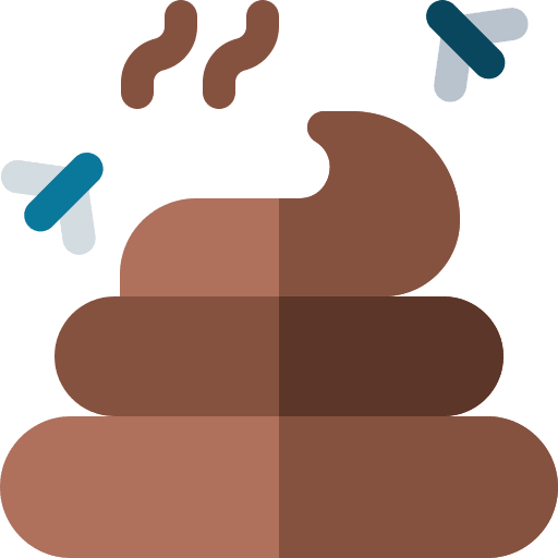 Feces shit flies miscellaneous icon Feces shit flies miscellaneous icon