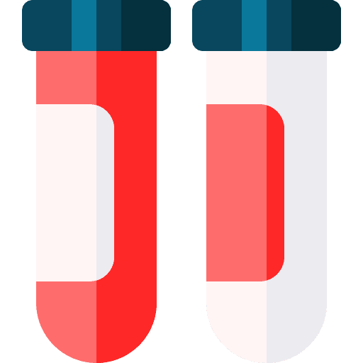 Test tube lab blood sample healthcare and medical icon Test tube lab blood sample healthcare and medical icon