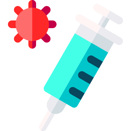 Needle virus transmission virus infected icon Needle virus transmission virus infected icon