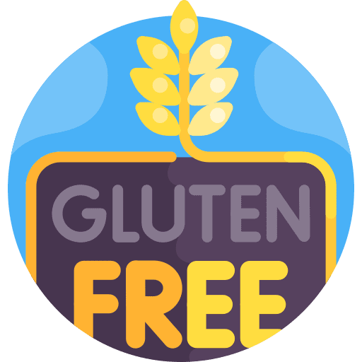 Gluten free signaling gluten free food and restaurant icon Gluten free signaling gluten free food and restaurant icon
