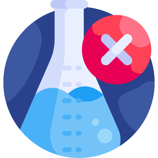 No preservatives prohibited education test tubes icon No preservatives prohibited education test tubes icon