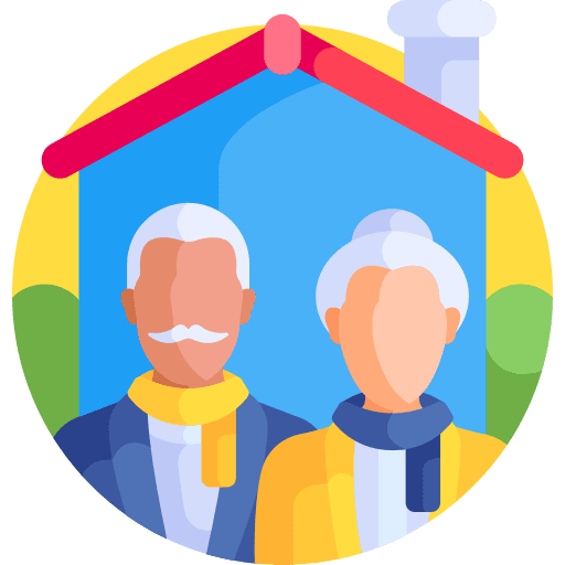 Nursing home healthcare and medical person health clinic icon Nursing home healthcare and medical person health clinic icon