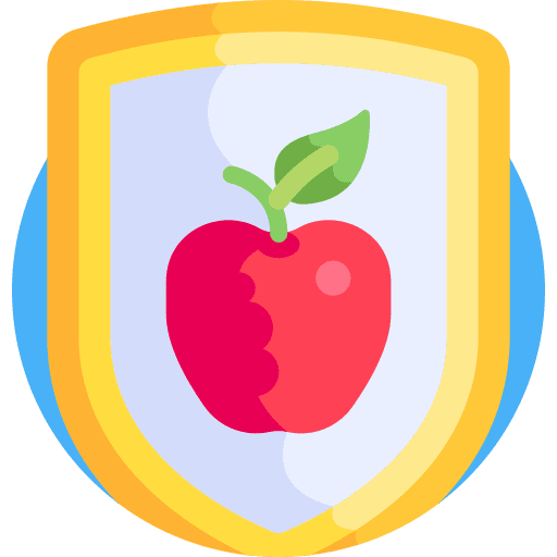 Food safety organic food organic guarantee icon Food safety organic food organic guarantee icon