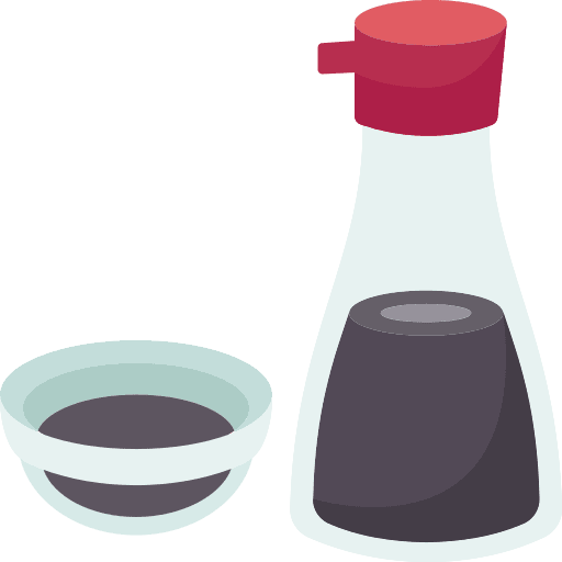 Soy sauce shoyu meal japan icon