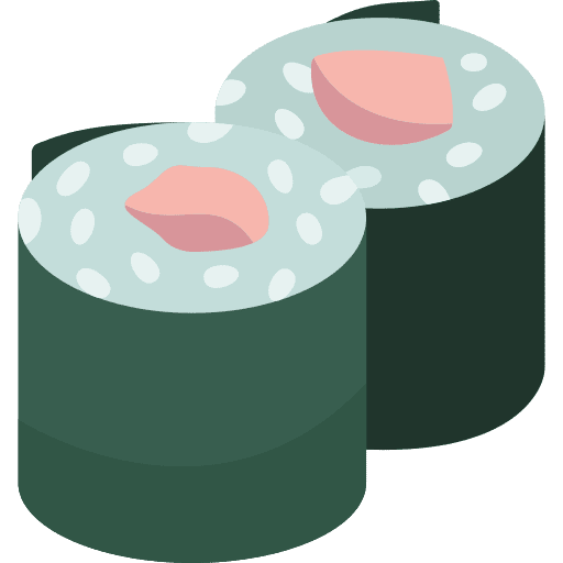 Maki asian food roll seaweed icon Maki asian food roll seaweed icon