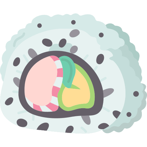Roll sushi rice nigiri icon Roll sushi rice nigiri icon