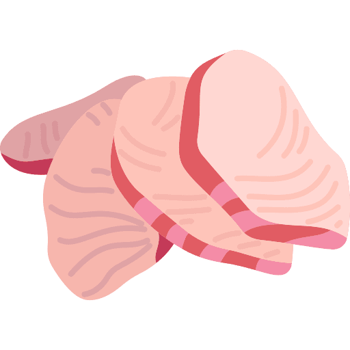 Sashimi raw food fish icon