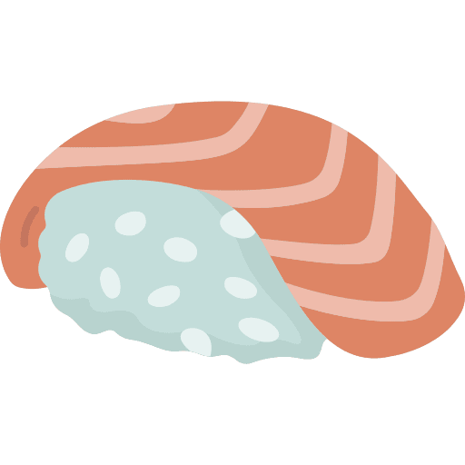 Sushi nigiri rice japanese food icon Sushi nigiri rice japanese food icon