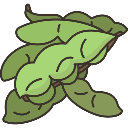 Edamame food and restaurant soybean gastronomy icon