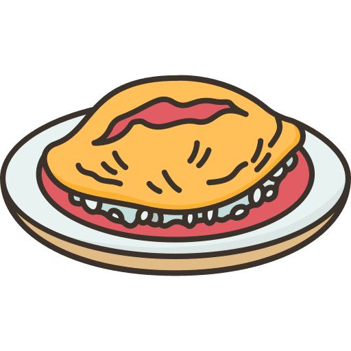 Omurice food and restaurant asian food egg icon