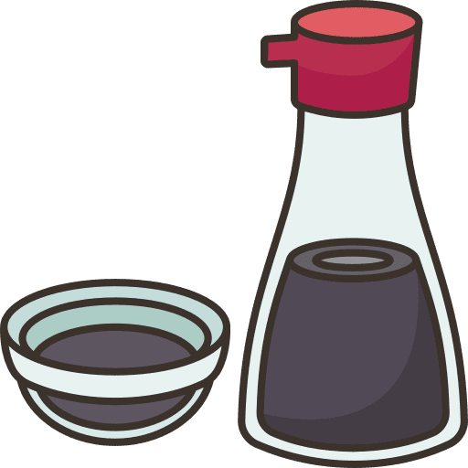 Soy sauce cuisine shoyu asian food icon