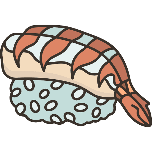 Nigiri shrimp japanese food nigiri icon Nigiri shrimp japanese food nigiri icon