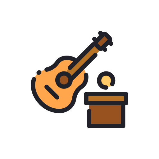 Busking poor homeless poverty icon