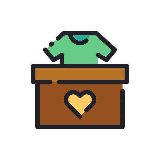 Clothes donation fashion solidarity clothing icon