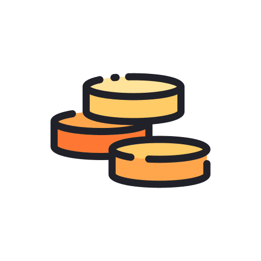 Coin stack coin money icon Coin stack coin money icon