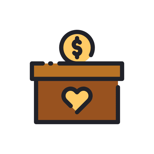 Donation love heart miscellaneous icon