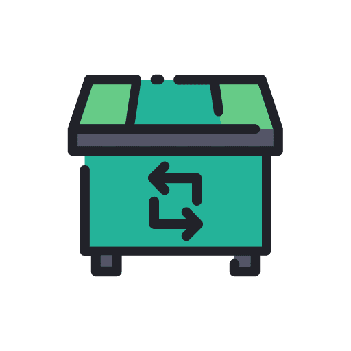 Dumpster dustbin bin can icon Dumpster dustbin bin can icon