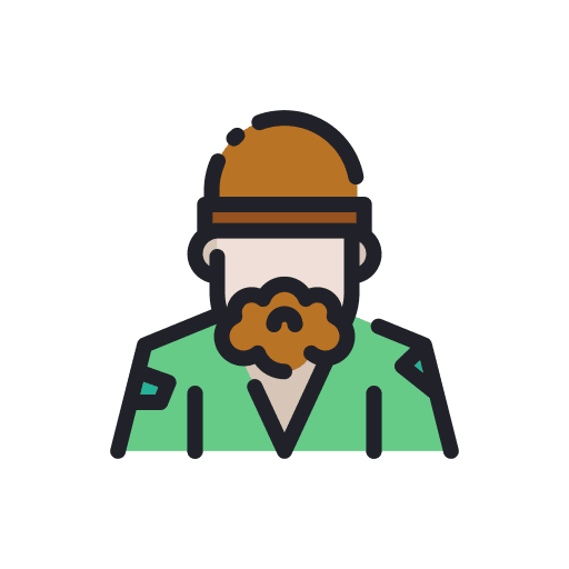 Homeless bowl man people icon Homeless bowl man people icon