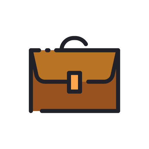Job briefcase professional bag icon Job briefcase professional bag icon