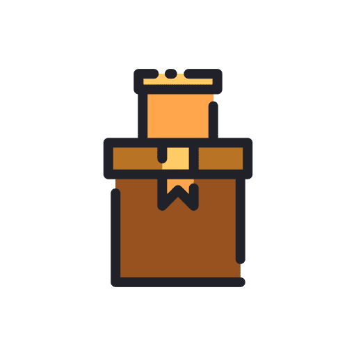 Supplies inventory product package icon Supplies inventory product package icon