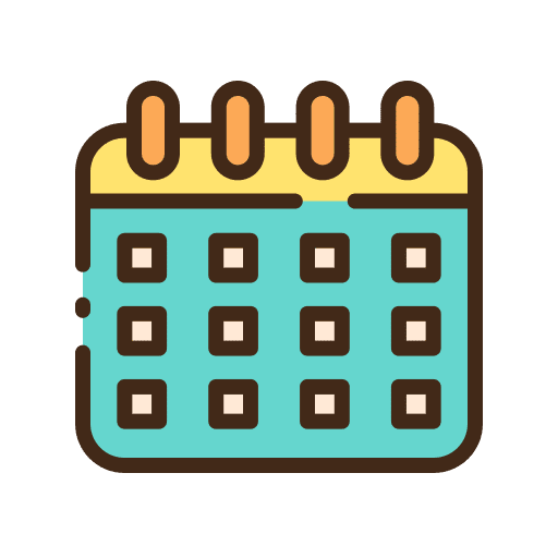 Calendar time and date calendar organization icon Calendar time and date calendar organization icon