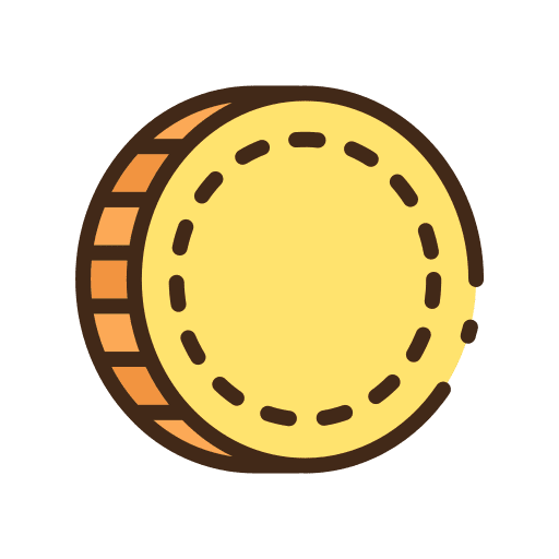 Coin business and finance coin cash icon