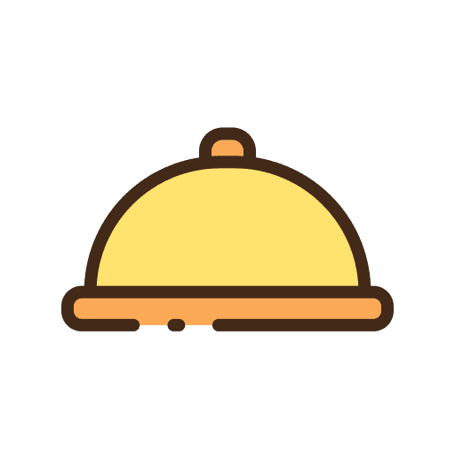 Cuisine tray food and restaurant eat icon