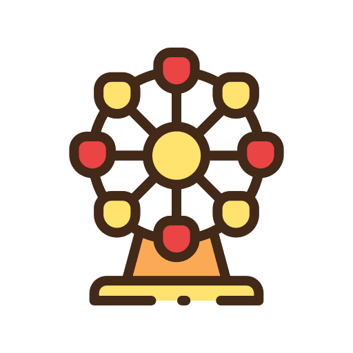 Ferris wheel funfair entertainment fairground icon Ferris wheel funfair entertainment fairground icon