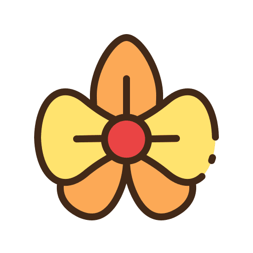 Orchid botanical nature plant icon Orchid botanical nature plant icon