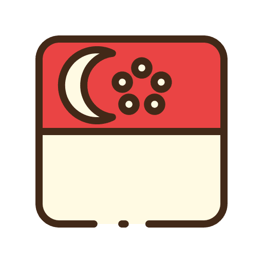 Singapore flag cultures location icon Singapore flag cultures location icon