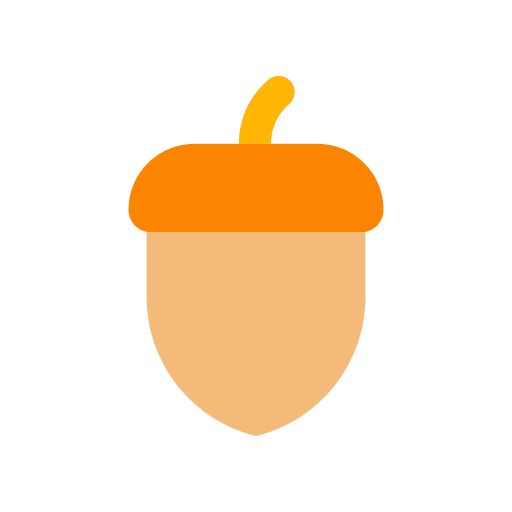 Acorn organic acorn oak icon